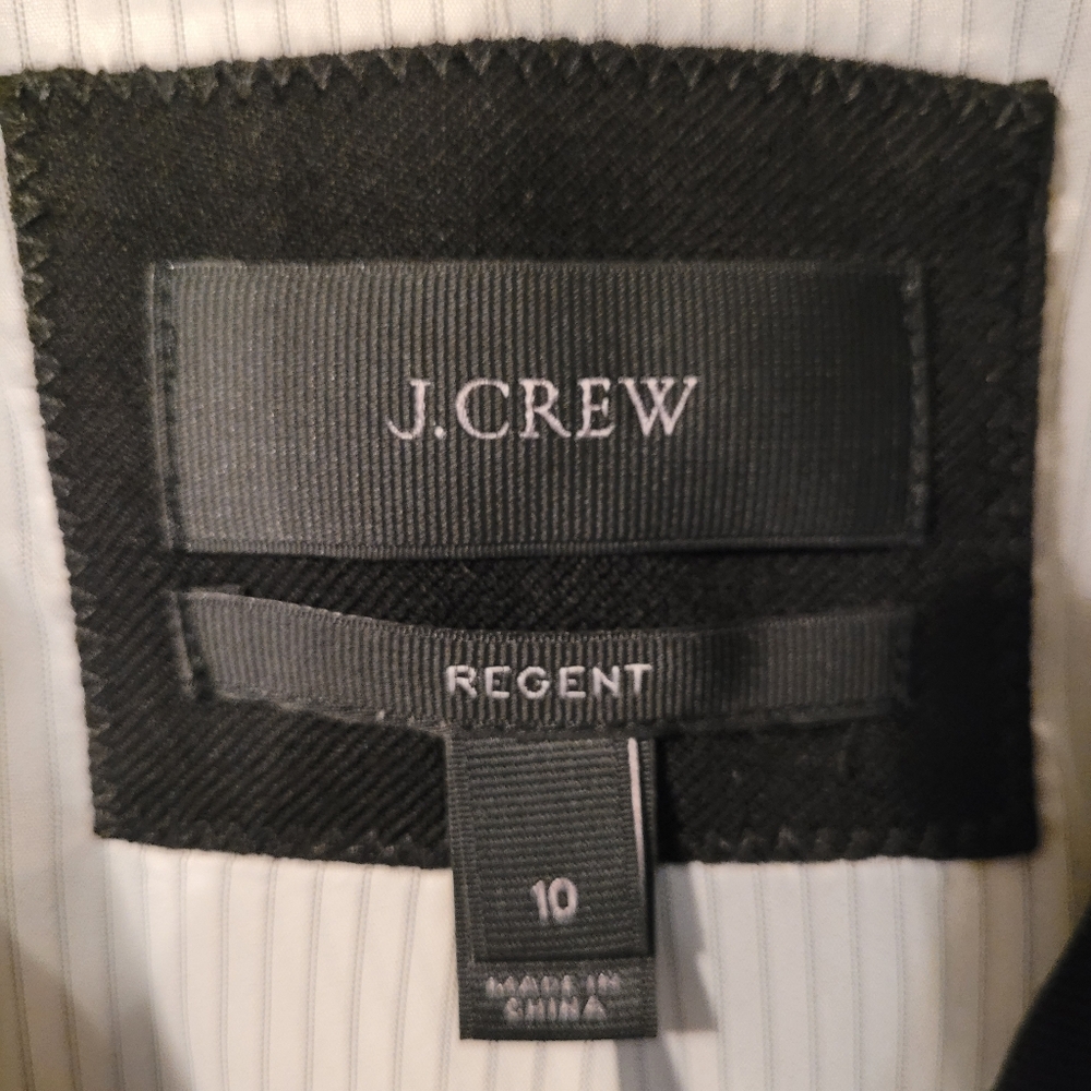 J. Crew Regent black wool blend blazer - 10.           O52 - Picture 3 of 7